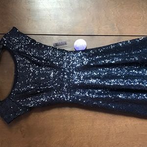 Blue Sequined Dress